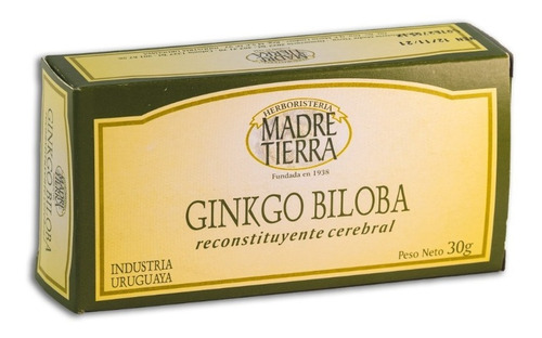 Ginkgo Biloba Madretierra 30g-yuyos Reconstituyente Cerebral