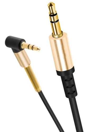 Cable De Audio Jack 3.5mm En Angulo 90 Grados 1 Mt.-puntonet