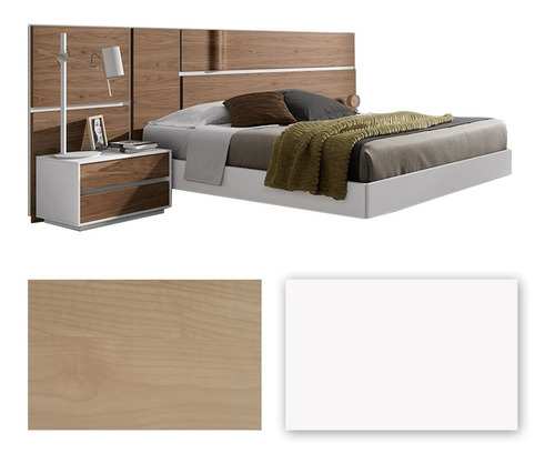 Imagen 5 de 6 de Cama Moderna Md Inv- 1060 Moka