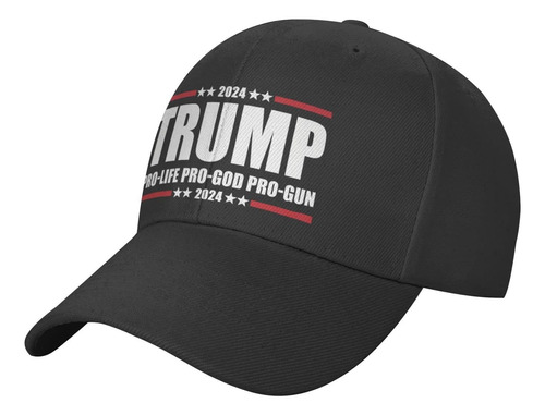 Trump 2024 Pro Life Pro God Pro Gun Gorra Con Visera Unisex 