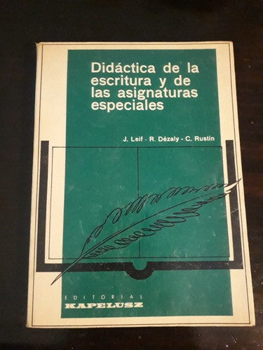 Didáctica De La Escritura Y Las Asignaturas Especiales ][