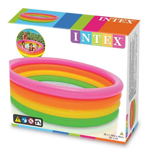 Alberca Piscina Inflable Redondo Niño Intex 56441 Colores
