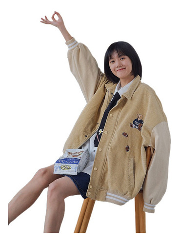 Chaqueta De Uniforme De Béisbol De La Versión Coreana Con Bo