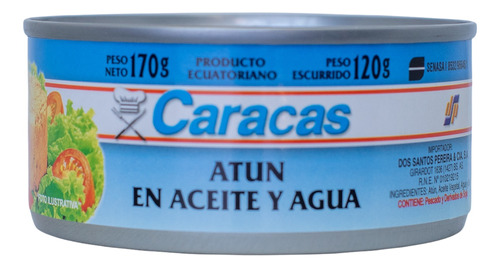 Atun Aceite Y Agua - 1un X 170g- Caracas