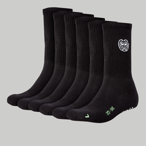 Calcetines Bidi Badu Matayo Crew Tech 6 Pack - Black