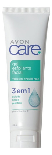 Gel Esfoliante Facial Avon Care 3 Em 1 100g Com Vitamina E