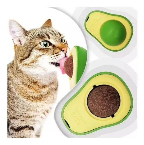 Catnip Para Gatos Juguete Forma De Aguacate Giratorio 360