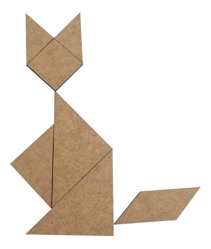 Brinquedo Educativo Jogo Tangram 12x12cm 10 Jogos 0785