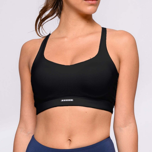 Top Authen Valorize C/ Bojo Para Seios Pequenos Preto