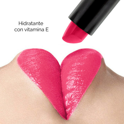 Labial Satinado Ivy Con Colageno Y Vitamina E Kinky Pinky