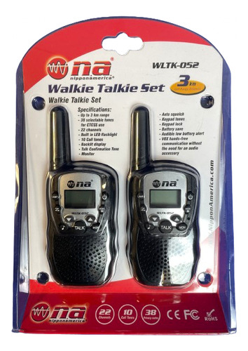 Walkie Talkie Kit X2 3km - Ynter Industrial