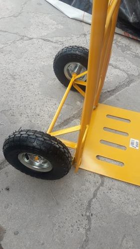 Imagen 6 de 6 de Zorra Carro Con Rueda Neumatica Carga 200 Kg Fmt Transportar
