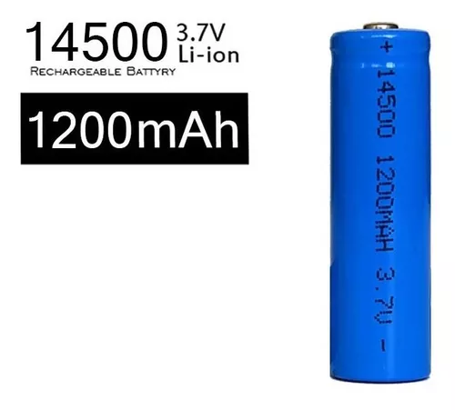 Pila Aa De Litio 14500 1200 Mah 3.7v Con Teton Linternas Etc