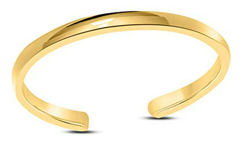 Anillo Para Pie - 14k Yellow Gold Plated Pure 925 Sterling S