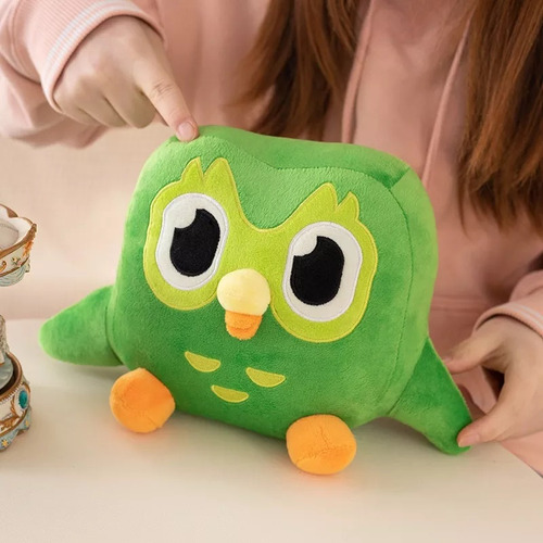 -brinquedos De Pelúcia Duolingo Novo Plush Búho Verde 30 Cm-