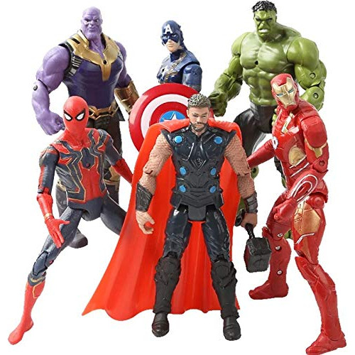 Visent 6pcs Heroes Thanoss Action Figure Set