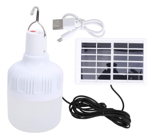 Lámpara Solar Led 50w Para Camping Y Emergencias