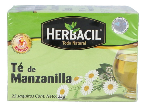 Herbacil Te Manzanilla Caja Con 25 Sobres