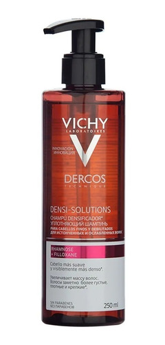Imagen 1 de 1 de Shampoo Vichy Dercos Densi Solutions en dosificador de 250mL por 1 unidad