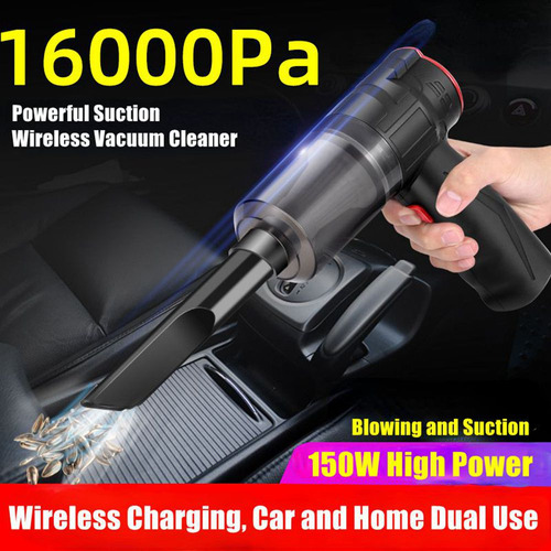 S Aspirador De Pó Sem Fio Para Carros 150w 16000pa Suctio