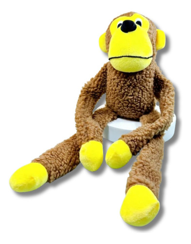 Brinquedo De Pelúcia Macaco Com Apito Savana Pet Cães Cachor