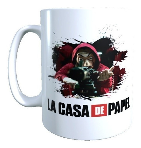 Taza Diseño La Casa De Papel Mascara Dali Serie