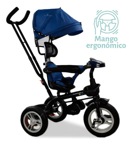 Triciclo Confetyworld Multifuncional 360 T19 Azul Acero