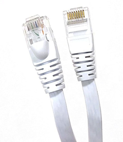 Micro Conectores, Inc. 50 pies, Flat Cat6 rj45 utp Cable