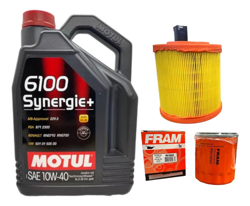 Kit Aceite Motul 6100 + 2 Filtros Cruze 2017 2018 2019 2020