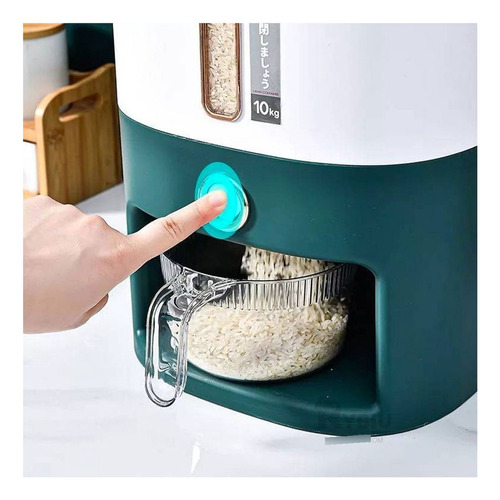 Expendedor De Cereal 10 Kg Tono Verde Y+post-it Adhesivos