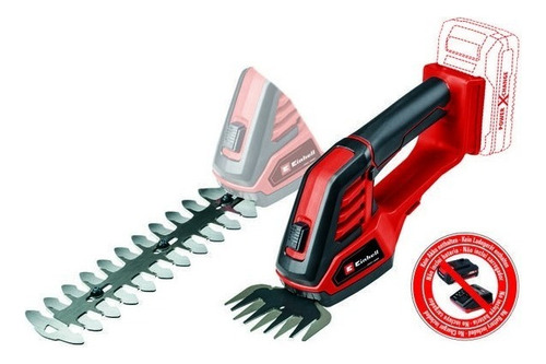 Cortasetos Ornamental Inalámbrico Einhell Ge-cg 18/100 Solo Color Rojo