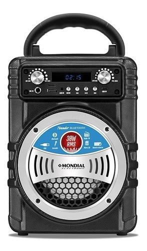 Parlante Portatil Karaoke Mondial Mc005 30w Bluetooth Usb Fm