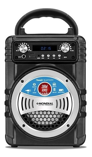 Imagen 1 de 2 de Parlante Portatil Karaoke Mondial Mc005 30w Bluetooth Usb Fm