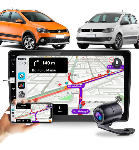 Multimidia Completa 9 Android Auto Fox Crossfox G2 10 A 13