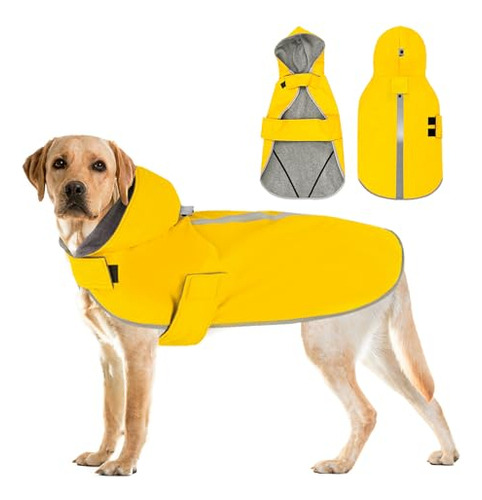 Yawakaze Chubasquero Para Perros Forro Polar De Doble Capa C