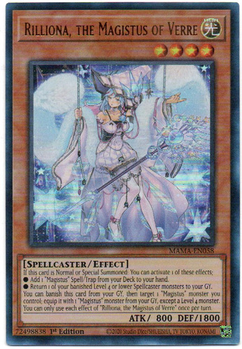 Rilliona, The Magistus Of Verre Mama-en058 Carta Yugi Ultra