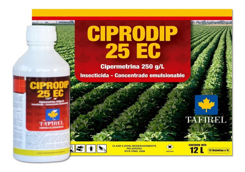 Insecticida Ciprodip Cipermetrina 250g/l Envase 1 Litro