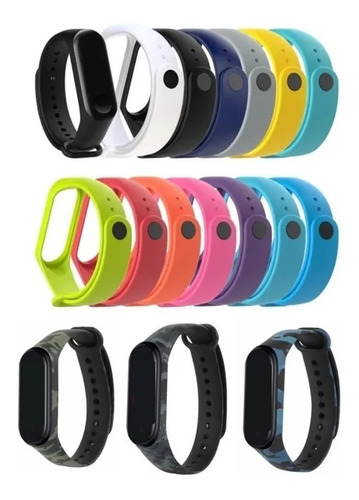 5 Manillas Compatibles Con Xiaomi Mi Band 3 -4 