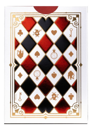 Baraja Alice In Wonderland - Bicycle Disney Naipe Premium Reverso Blanco Idioma Inglés