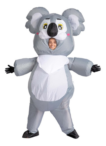 Disfraz Inflable De Koala Para Adultos Hombres Damas Unisex