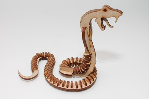 Maqueta Encastrable Animales - Mdf  Cobra - Imaginarte