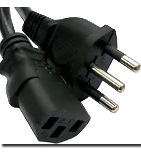 Cabo Forca Tripolar Para Fonte Monitor Pc Tv Padrão 127/220v