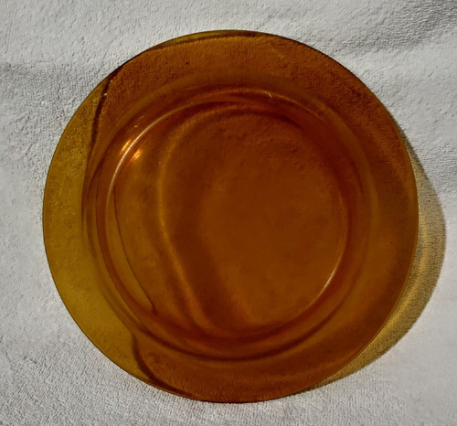 Antigo Prato Fundo Déc. 80 Vidro Duralex Caramelo- 12770ng (Usado)