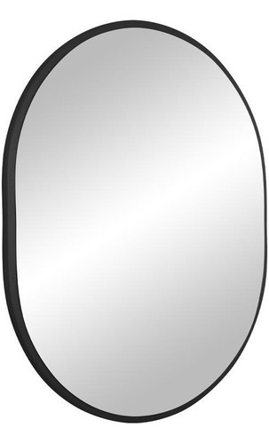 Espelho Oval Londres 50x40cm Com Borda Preta