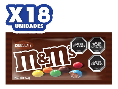 M&m Chocolate Con Leche 48g X 18un.