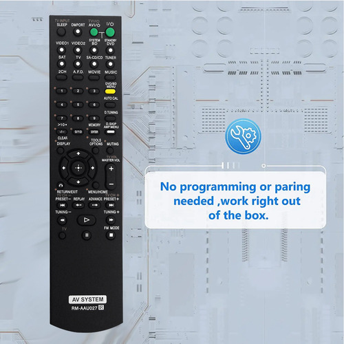 Reemplace El Control Remoto Rm-aau027 Por El Sistema De Cine