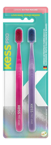 Kess Pack Escovas Dentais Pro Extra Macias (2 Unidades)