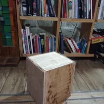 Comprar Puff Cubo, En Madera.