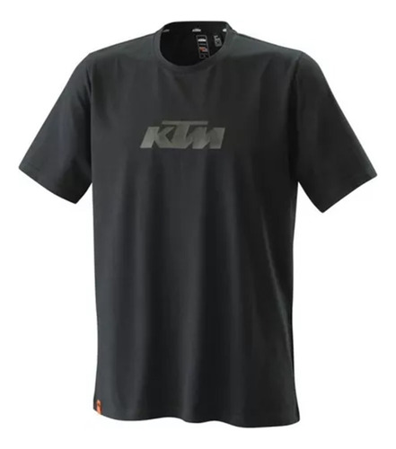 Remera Manga Corta Urbana Ktm Radical Logo Negra Original Um