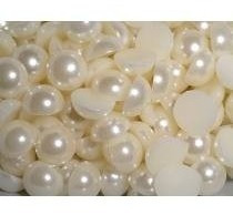 Meia Perola Abs Sem Furos 8mm Pacote 500 Gramas